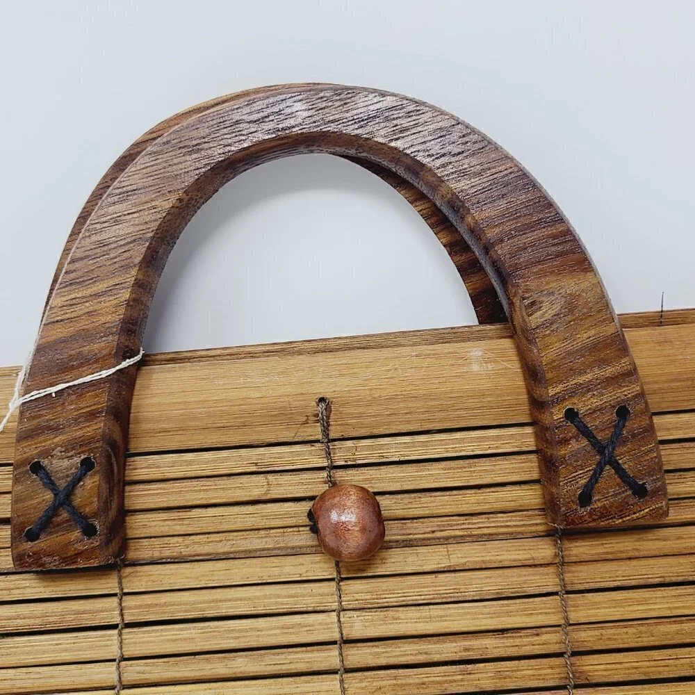 Island Treasures | Jamaica Handmade Bamboo Stick Clutch Bag (One Size)